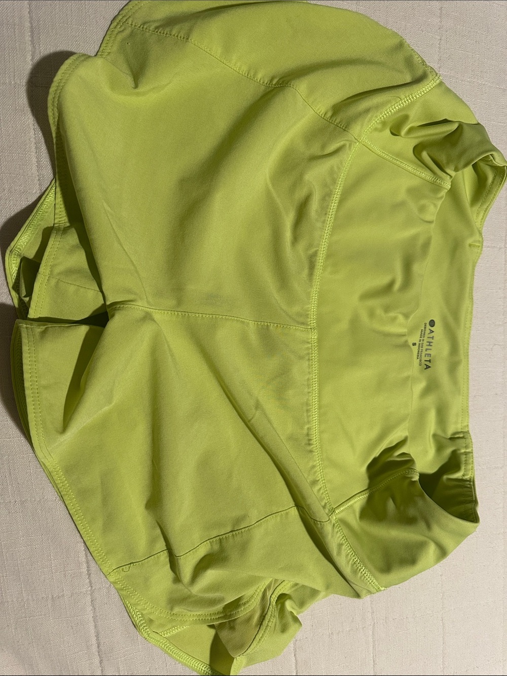 Athleta Neon Yellow Performance Shorts